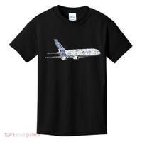 Airbus A380 Jet Airplane Airline Aviation Pilot Kids T-Shirt thumb 0