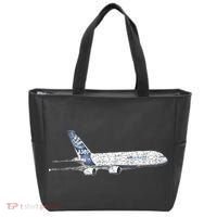 Airbus A380 Jet Airplane Airline Aviation Pilot Tote Bag thumb 0