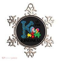 Autism Awareness K Is For Kindness Puzzle Piece Be Kind Ornament thumb 0