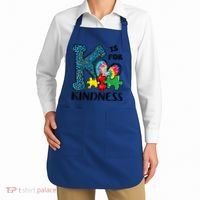 Autism Awareness K Is For Kindness Puzzle Piece Be Kind Apron thumb 2