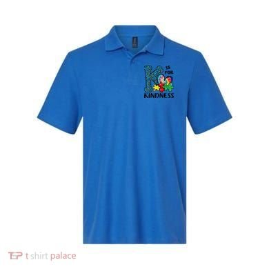 Autism Awareness K Is For Kindness Puzzle Piece Be Kind Polo