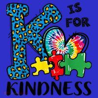 Autism Awareness K Is For Kindness Puzzle Piece Be Kind Women's T-Shirt thumb 6