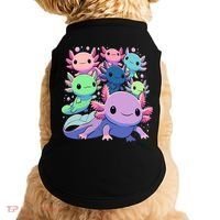 Axolotl Animals Kawaii Axolotls Doggie Tank thumb 0
