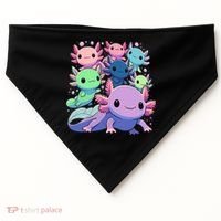 Axolotl Animals Kawaii Axolotls USA-Made Doggie Bandana thumb 0