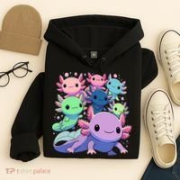 Axolotl Animals Kawaii Axolotls Hoodie thumb 4