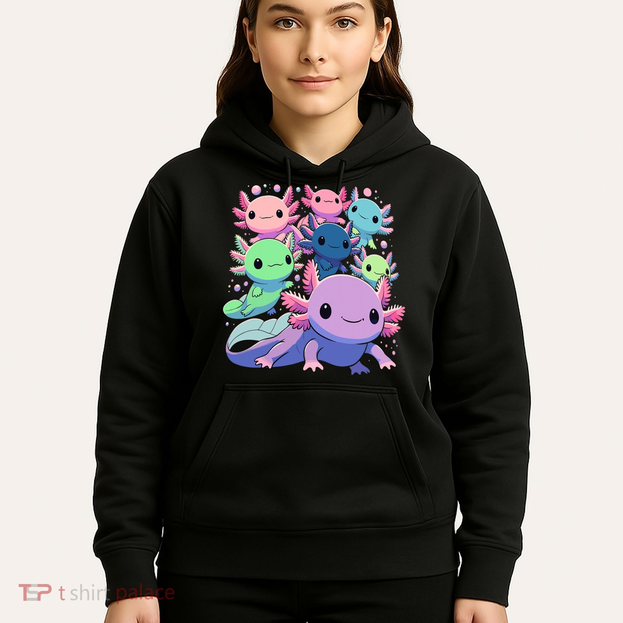 Axolotl Animals Kawaii Axolotls Hoodie