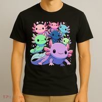 Axolotl Animals Kawaii Axolotls T-Shirt thumb 3
