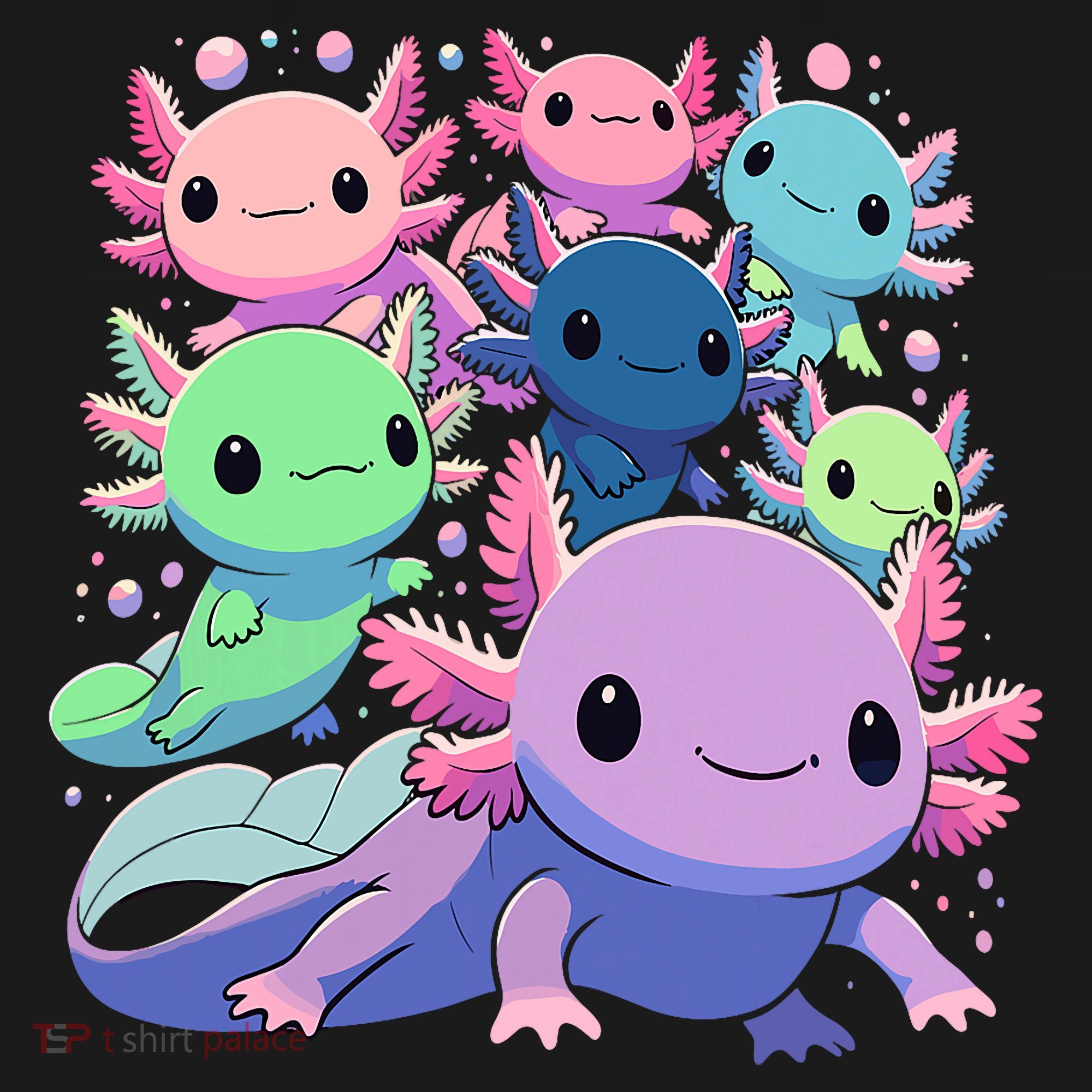 Axolotl Animals Kawaii Axolotls T-Shirt