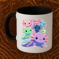 Axolotl Animals Kawaii Axolotls Coffee Mug thumb 2