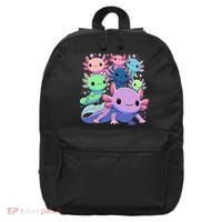 Axolotl Animals Kawaii Axolotls 16 in Basic Backpack thumb 0