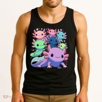 Axolotl Animals Kawaii Axolotls Tank Top thumb 3