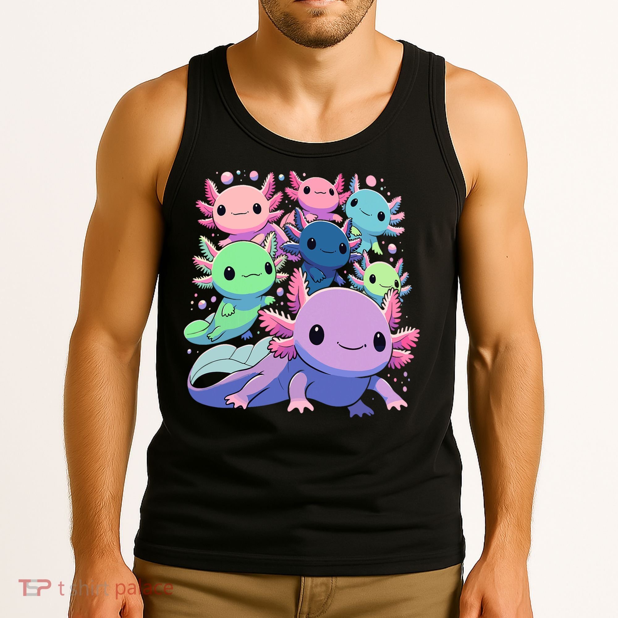 Axolotl Animals Kawaii Axolotls Tank Top