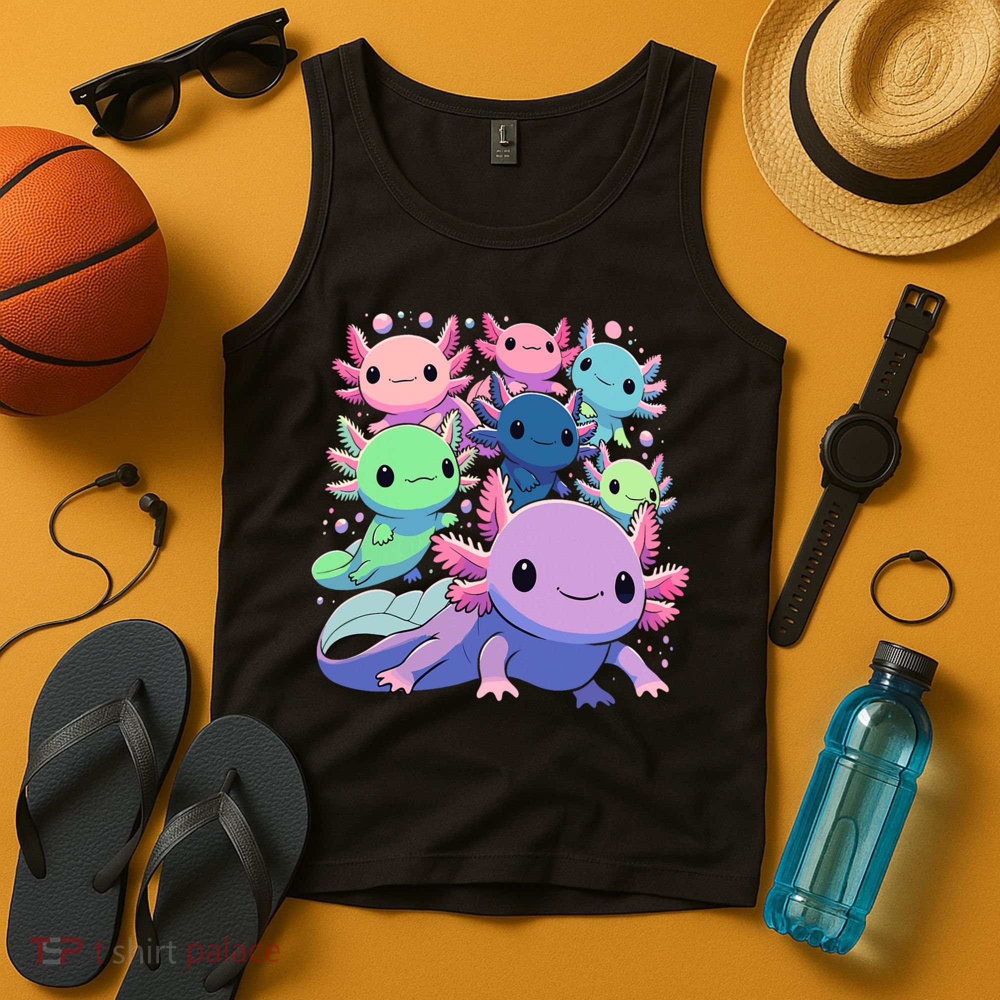 Axolotl Animals Kawaii Axolotls Tank Top