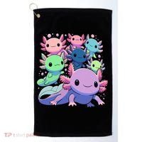 Axolotl Animals Kawaii Axolotls Golf Towel thumb 0