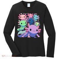 Axolotl Animals Kawaii Axolotls Women's Long Sleeve Shirt thumb 0