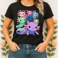 Axolotl Animals Kawaii Axolotls Women's T-Shirt thumb 2