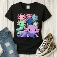 Axolotl Animals Kawaii Axolotls Women's T-Shirt thumb 3
