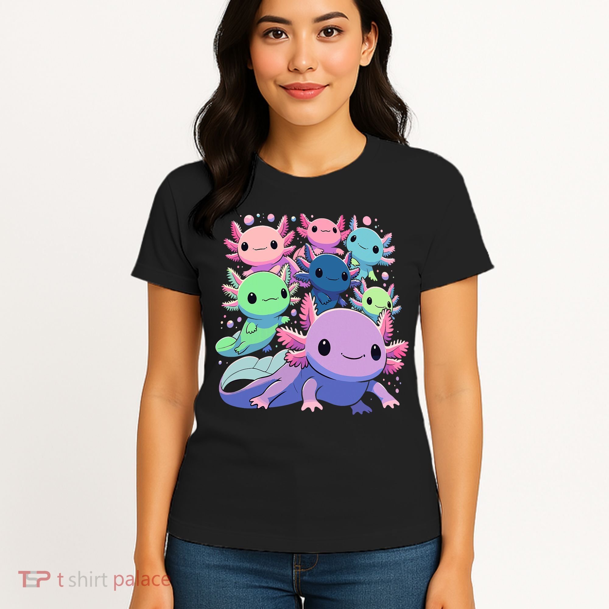 Axolotl Animals Kawaii Axolotls Women's T-Shirt