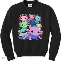 Axolotl Animals Kawaii Axolotls Kids Sweatshirt thumb 0