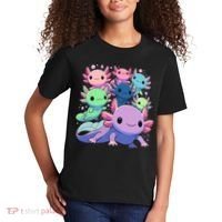 Axolotl Animals Kawaii Axolotls Kids T-Shirt thumb 2