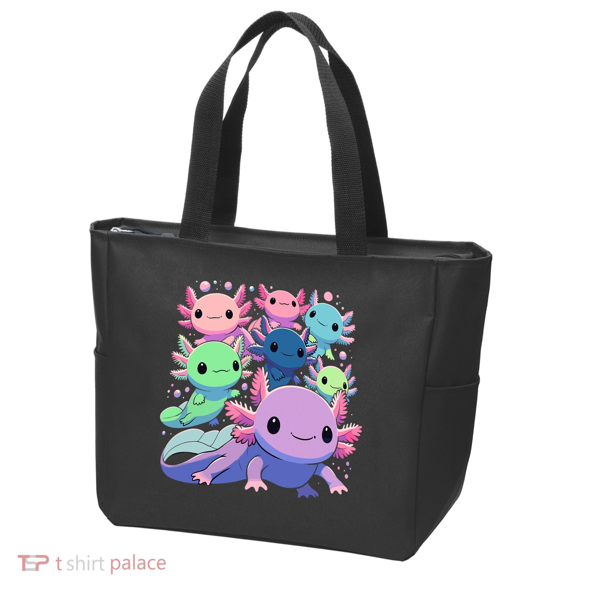 Axolotl Animals Kawaii Axolotls Tote Bag