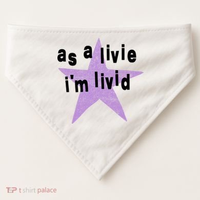 As A Live Im Livid USA-Made Doggie Bandana