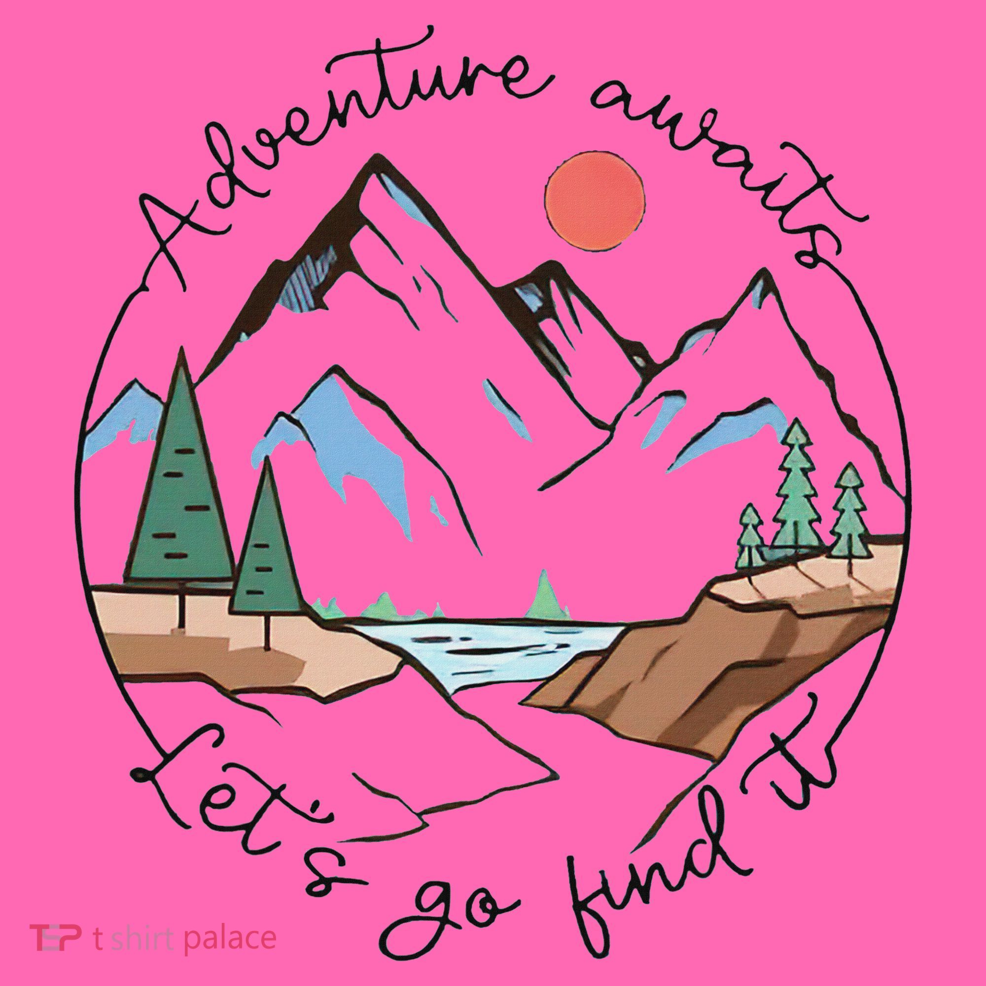 Adventure Awaits Let's Go Find It Adventure Awaits Stripe Pom Pom Beanie