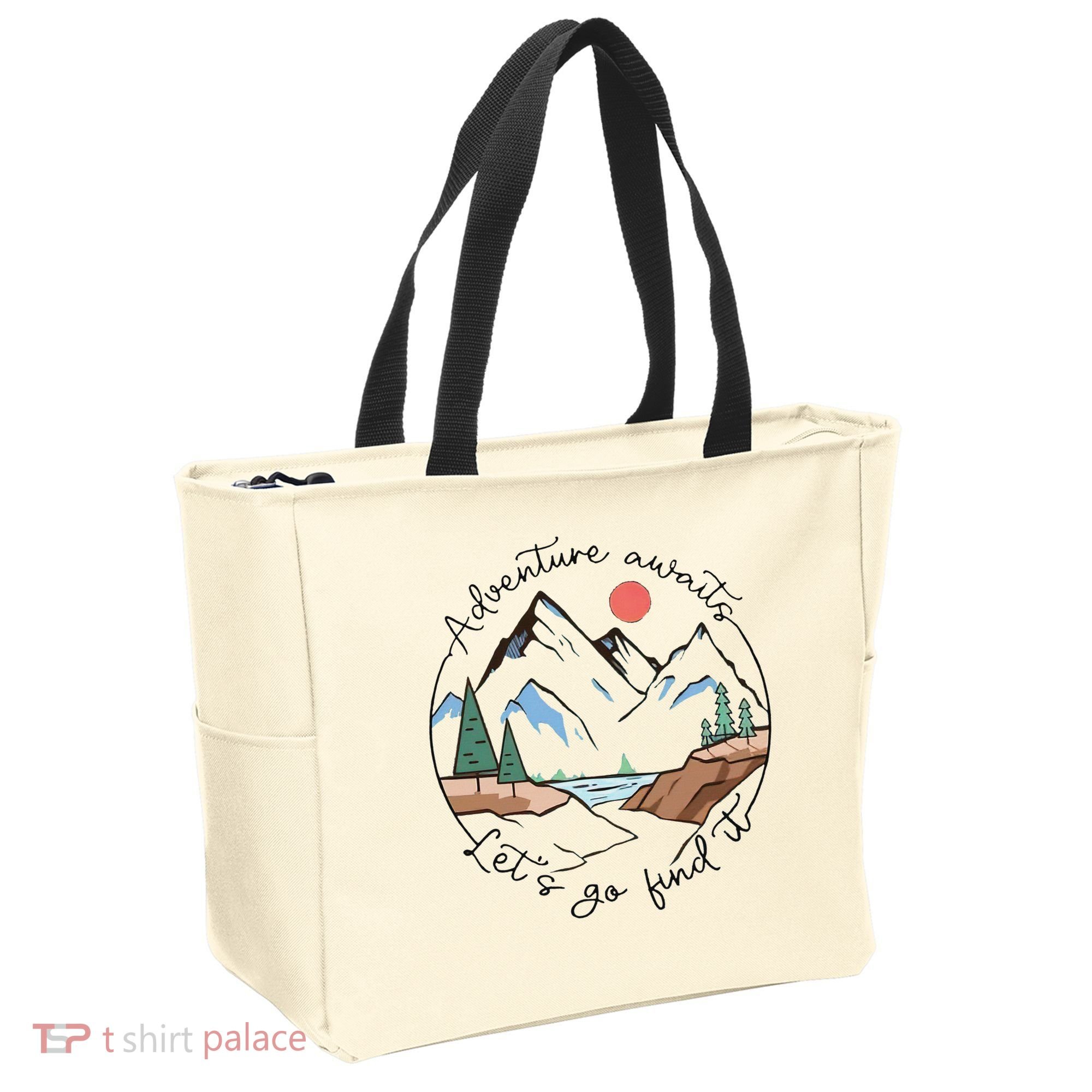 Adventure Awaits Let's Go Find It Adventure Awaits Tote Bag