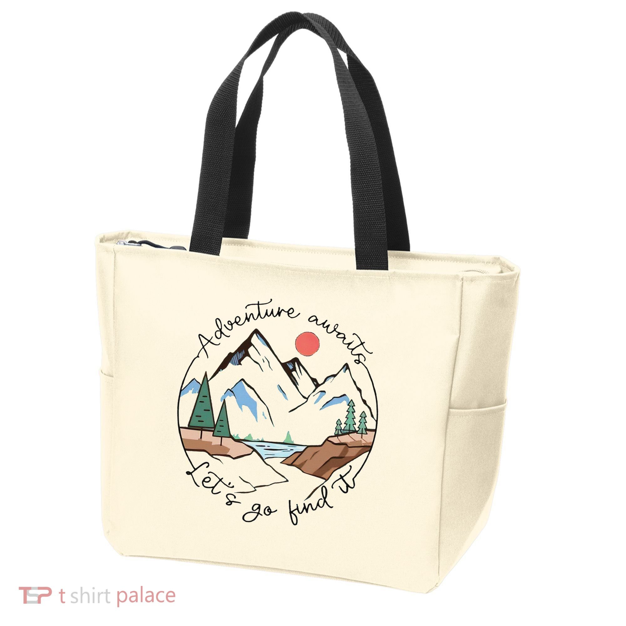 Adventure Awaits Let's Go Find It Adventure Awaits Tote Bag