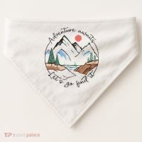 Adventure Awaits Let's Go Find It Adventure Awaits USA-Made Doggie Bandana thumb 0