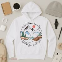Adventure Awaits Let's Go Find It Adventure Awaits Hoodie thumb 3