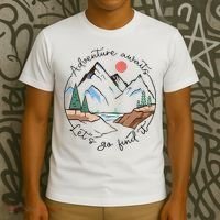 Adventure Awaits Let's Go Find It Adventure Awaits T-Shirt thumb 3