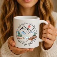Adventure Awaits Let's Go Find It Adventure Awaits Coffee Mug thumb 3