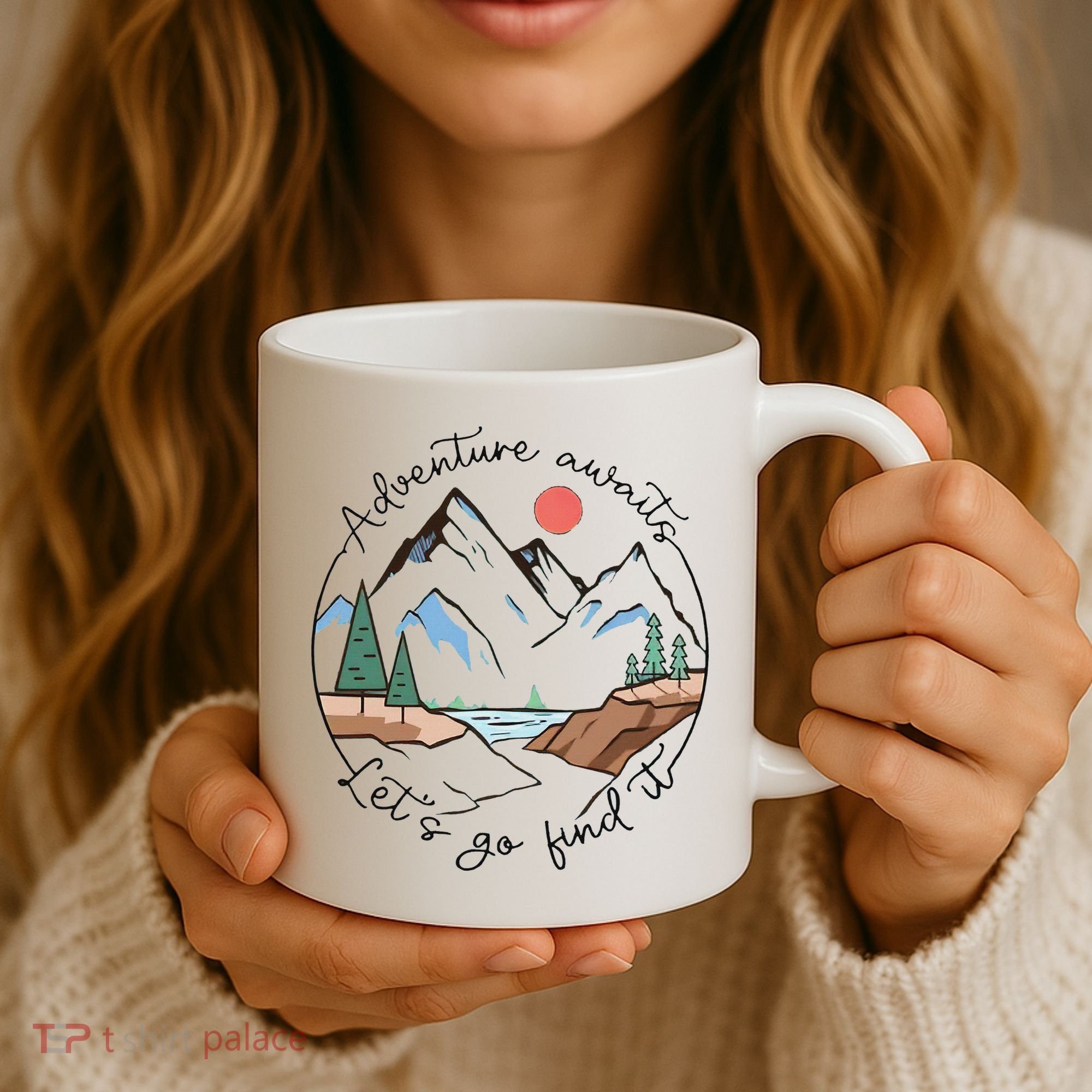 Adventure Awaits Let's Go Find It Adventure Awaits Coffee Mug