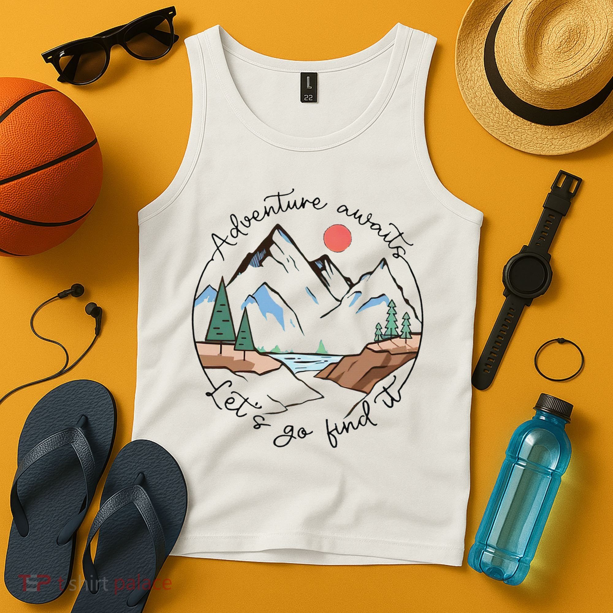 Adventure Awaits Let's Go Find It Adventure Awaits Tank Top
