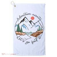 Adventure Awaits Let's Go Find It Adventure Awaits Golf Towel thumb 0