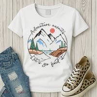 Adventure Awaits Let's Go Find It Adventure Awaits Women's T-Shirt thumb 3