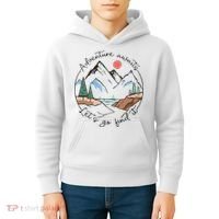 Adventure Awaits Let's Go Find It Adventure Awaits Kids Hoodie thumb 4