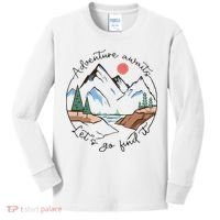 Adventure Awaits Let's Go Find It Adventure Awaits Kids Long Sleeve Shirt thumb 0
