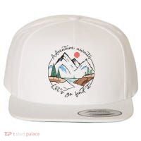 Adventure Awaits Let's Go Find It Adventure Awaits Wool Snapback Cap thumb 0