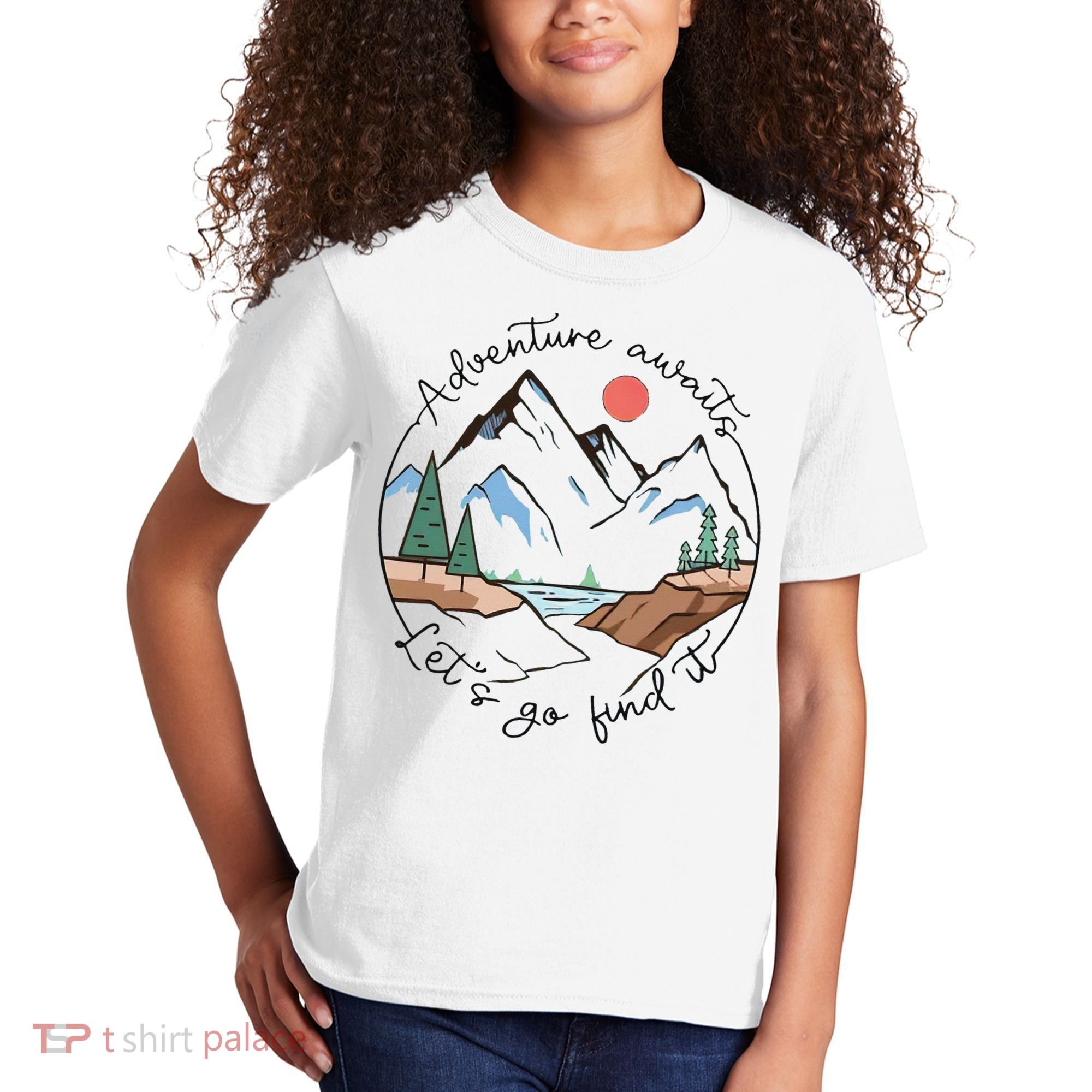 Adventure Awaits Let's Go Find It Adventure Awaits Kids T-Shirt