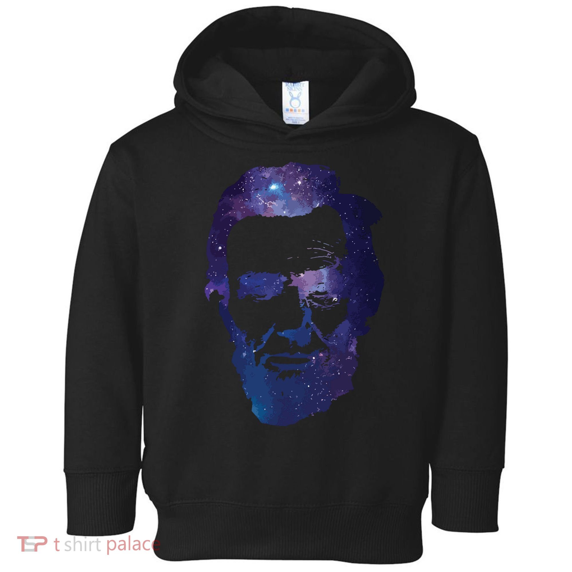Abe Abraham Lincoln Galaxy Retro President 4th Of July Toddler Hoodie