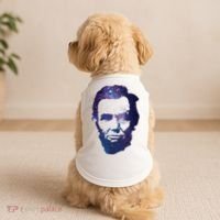 Abe Abraham Lincoln Galaxy Retro President 4th Of July Doggie Tank thumb 2