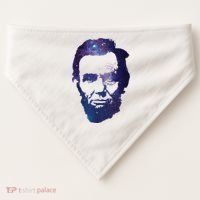 Abe Abraham Lincoln Galaxy Retro President 4th Of July USA-Made Doggie Bandana thumb 0