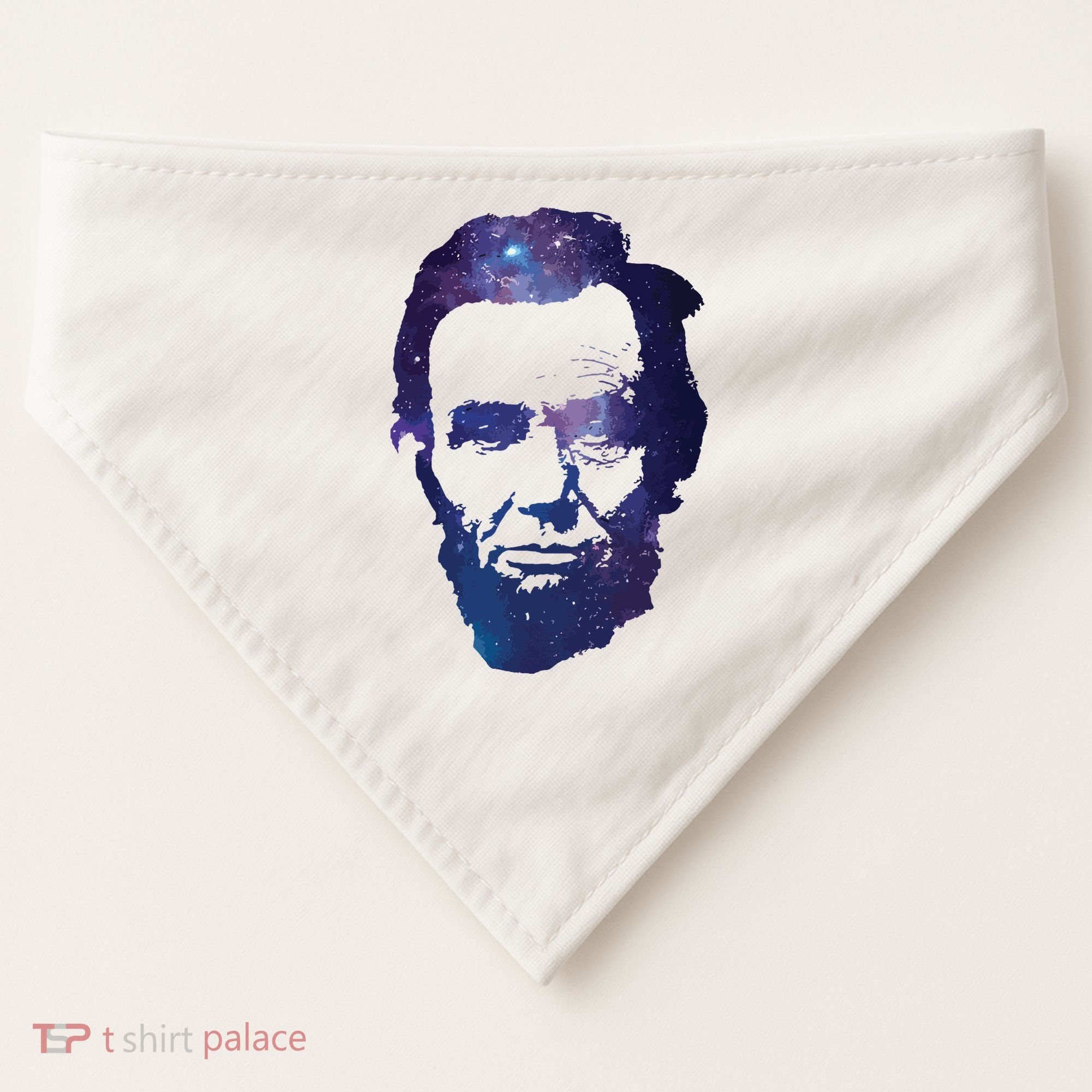 Abe Abraham Lincoln Galaxy Retro President 4th Of July USA-Made Doggie Bandana