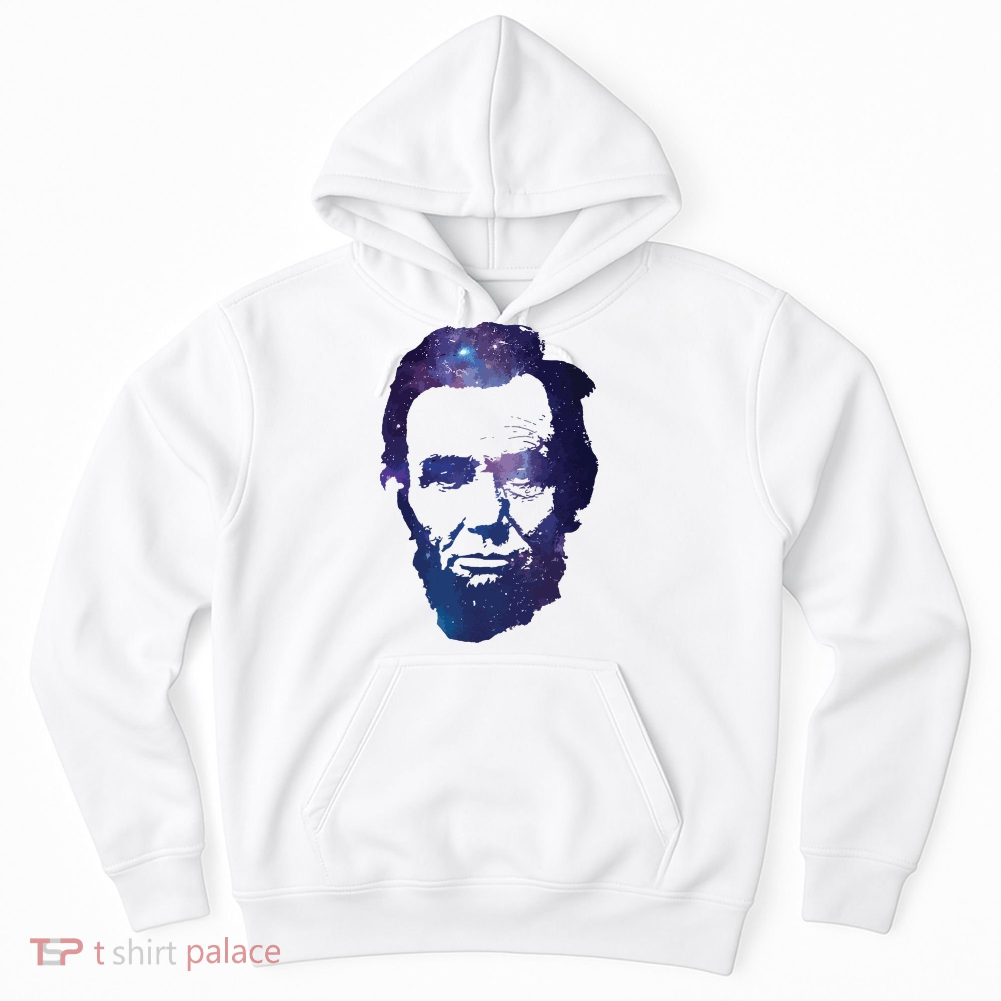 Abe Abraham Lincoln Galaxy Retro President 4th Of July Hoodie