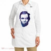 Abe Abraham Lincoln Galaxy Retro President 4th Of July Apron thumb 2