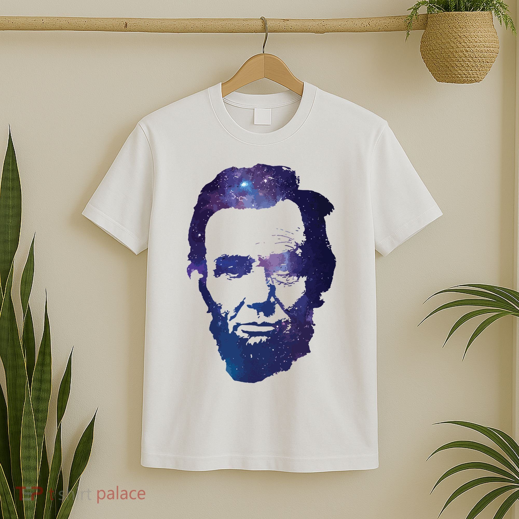 Abe Abraham Lincoln Galaxy Retro President 4th Of July T-Shirt