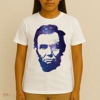 Abe Abraham Lincoln Galaxy Retro President 4th Of July T-Shirt thumb 4