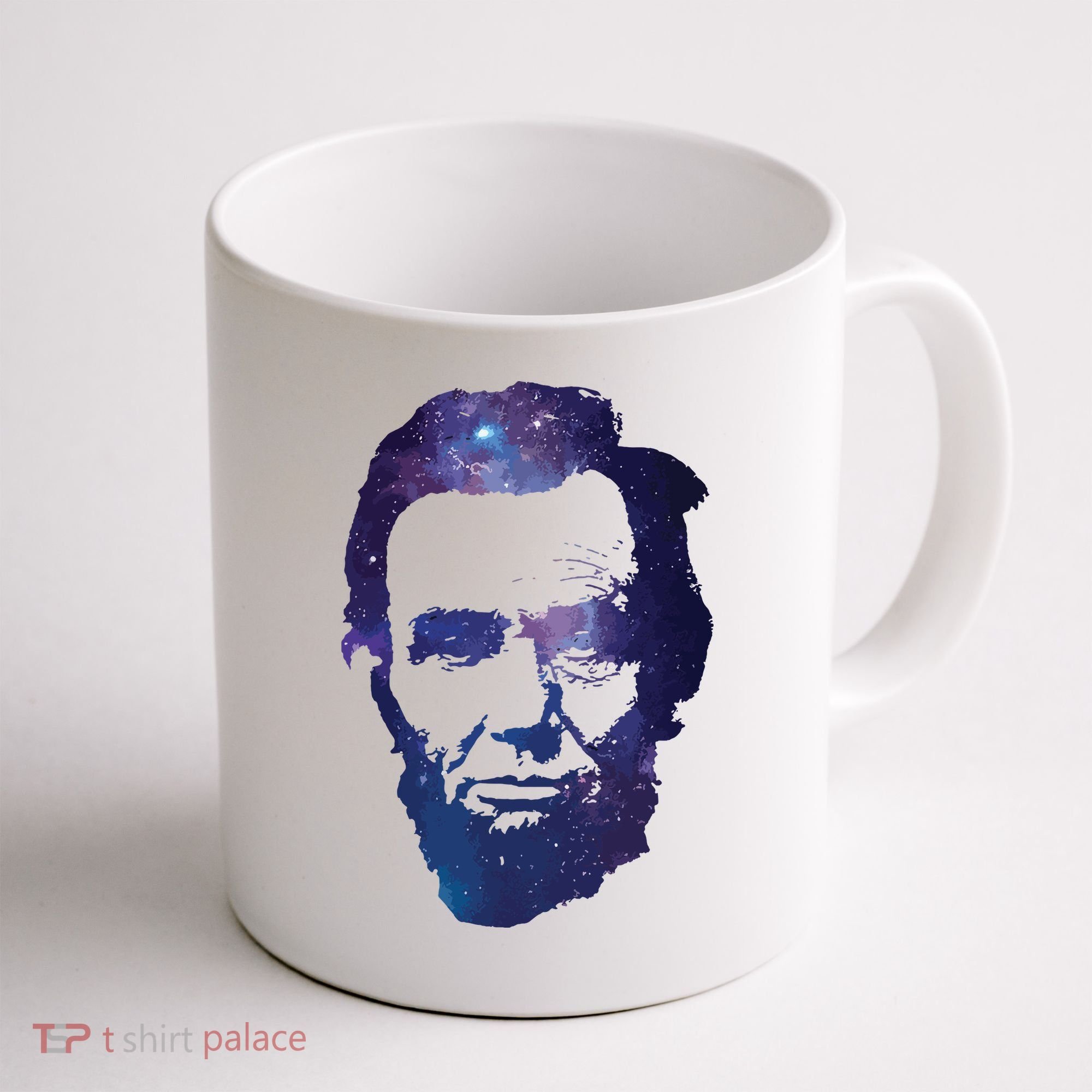 Abe Abraham Lincoln Galaxy Retro President 4th Of July Coffee Mug